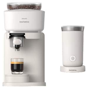 Philips Baristina 1-Cup Automatic Espresso Machine, Milky White