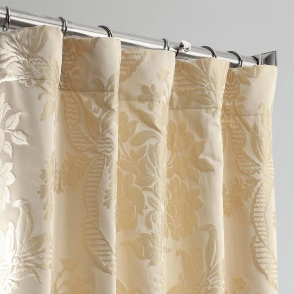 Curtain Champagne Imitation Silk Fabric, 108 Shower Curtain Fabric By The Metre
