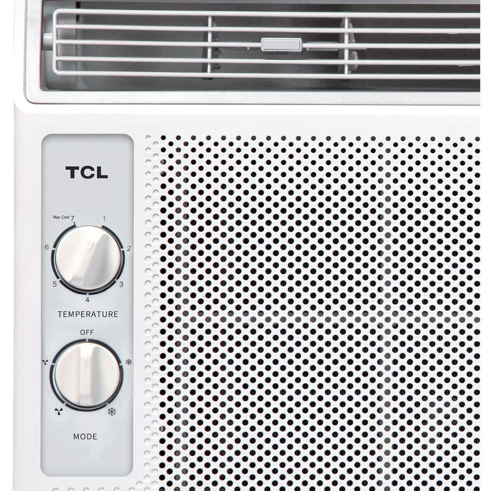 Compact White 5000 BTU Window Air Conditioner with Remote
