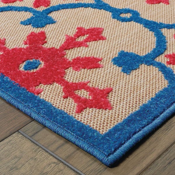 Home Decorators Collection Lilo Red, Red White Blue Rug