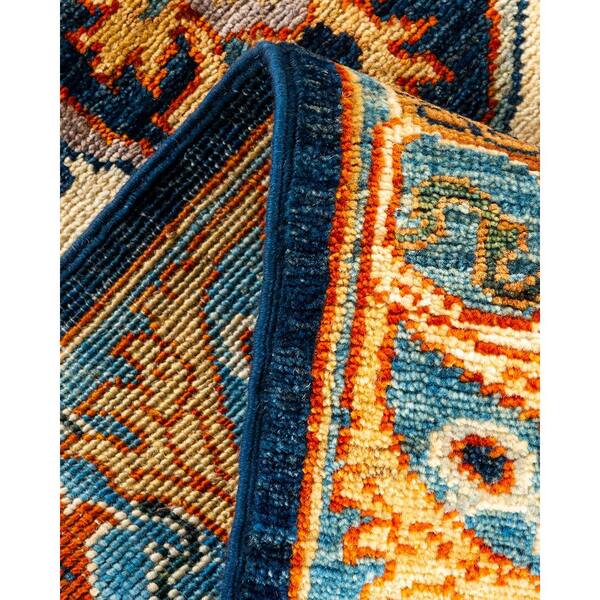 Solo Rugs Serapi One-of-a-Kind Traditional Blue 2 ft. x 8 ft. Runner Hand  Knotted Tribal Area Rug M1982-380 - The Home Depot