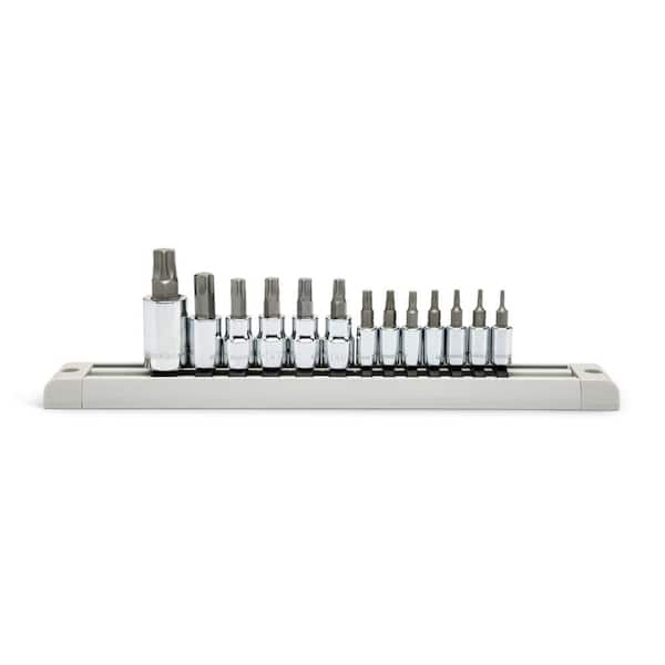 GEARWRENCH 1/4 in. and 3/8 in. Drive Long Torx Bit Socket Set with
