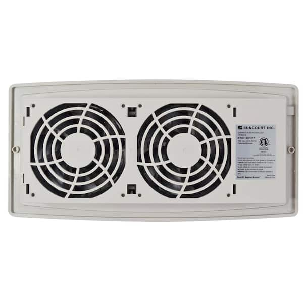 Suncourt Flush Fit Smart Register Booster Fan - Brown HC500-B - The Home  Depot