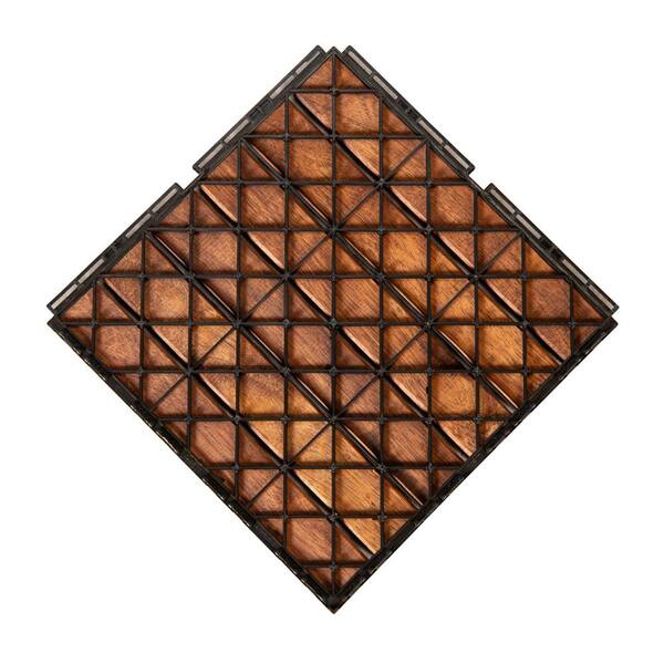 Courtyard Casual 12-in x 12-in 9-Pack Gray Prefinished Composite Deck Tile Transition
