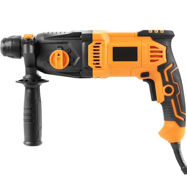 8 Amp 1 in. SDS-Plus Rotary Hammer Drill, Corded, Heavy Duty with Safety Clutch, Electric Demolition Hammer for Concrete