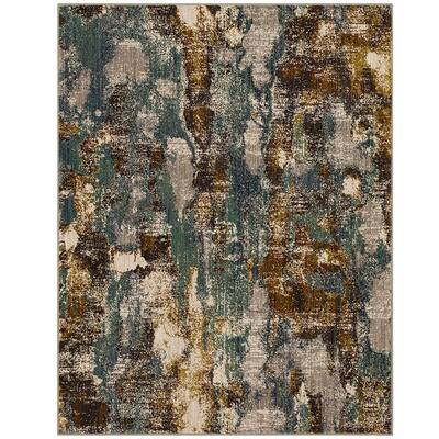 Lowrie Gray 8 ft. x 10 ft. Indoor Area Rug