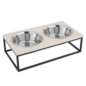 Petmaker 40 oz. Stainless Steel Elevated Pet Bowls with 6.5 in. Tall Stand  (Set of 2) HW3210164 - The Home Depot