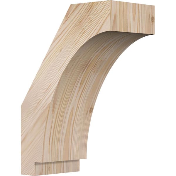 Ekena Millwork 5 1/2"W x 10"D x 14"H Imperial Smooth Knee Brace, Douglas Fir
