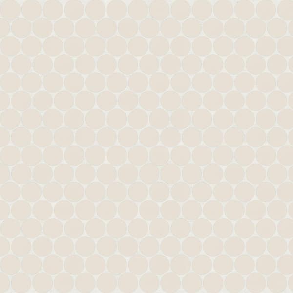 Marin 3/4 in. Penny Round Matte Porcelain Mosaic in Sand Dollar (9.87 sq. ft. /Case)