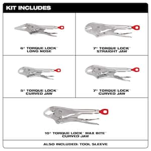 Torque Lock Locking Pliers Kit (5-Piece)