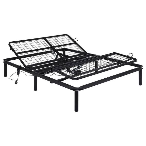 Coaster Stanhope Black Metal Mesh Frame Twin Long Adjustable Platform Bed Base