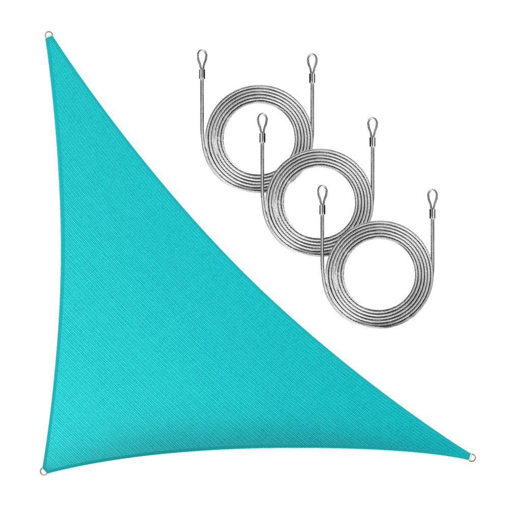 24 ft. x 24 ft. x 33.9 ft. Right Triangle Sunshade Sail with Rope-Turquoise price history on PriceWatchPro