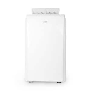 8,000 BTU Portable Air Conditioner Cools 350 Sq. Ft. with Heater and Double Motor in White