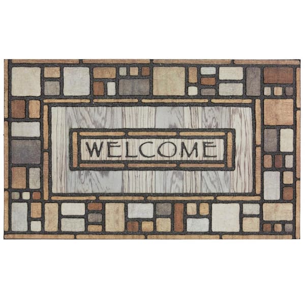 Mohawk Home Welcome Drifted Nature 23 in. x 35 in. Doorscapes Estate Mat