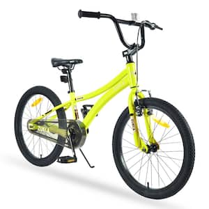 20 in. Kids' Bicycle for Boys Age 7 to 10, Yellow