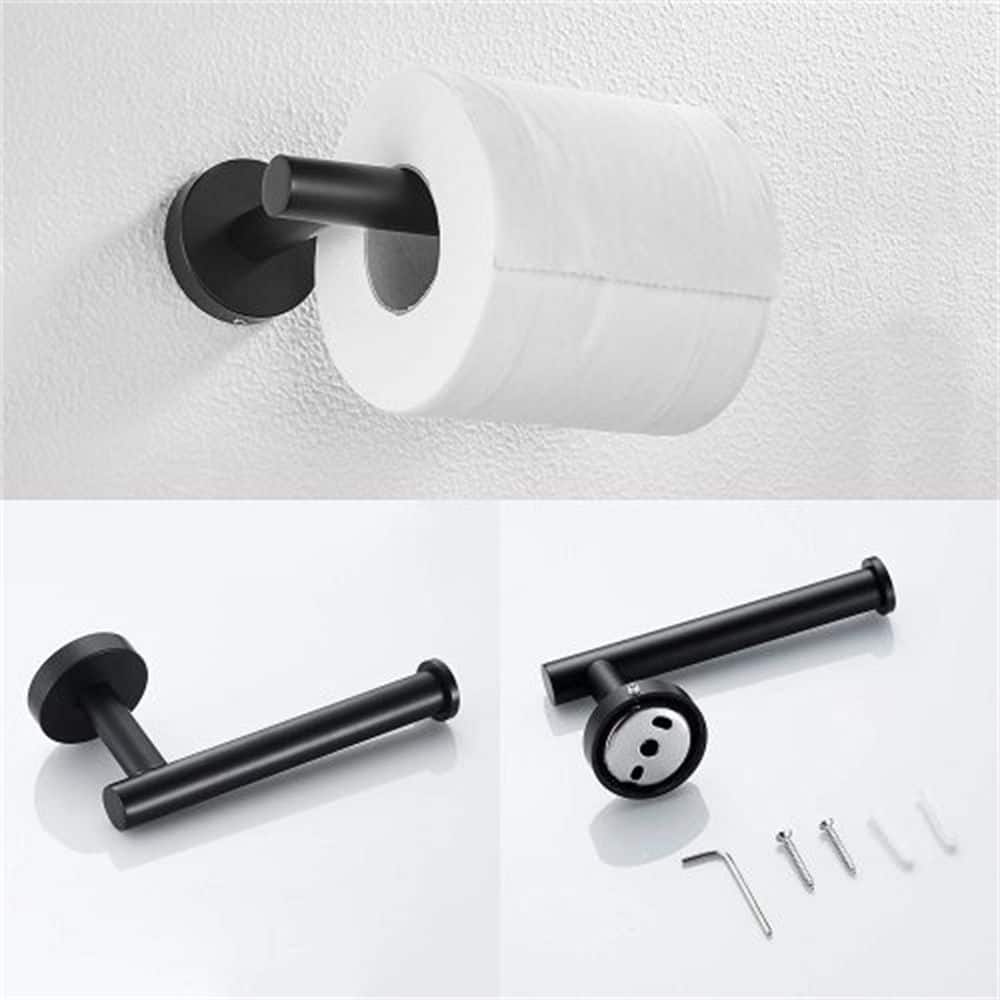 Matte Black Stainless Steel 3-Piece Bathroom Hardware Set