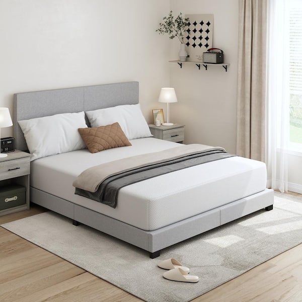 Tidur California King Medium Firm Cooling Gel 12 in. Bed-in-a-Box Memory Foam Mattress