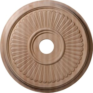 24 in. Unfinished Cherry Carved Berkshire Ceiling Medallion
