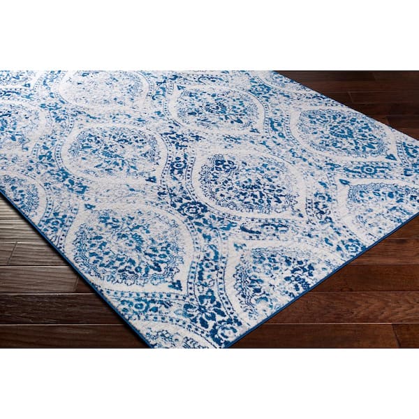 Federico Navy/Ivory 5 ft. x 7 ft. Indoor Area Rug