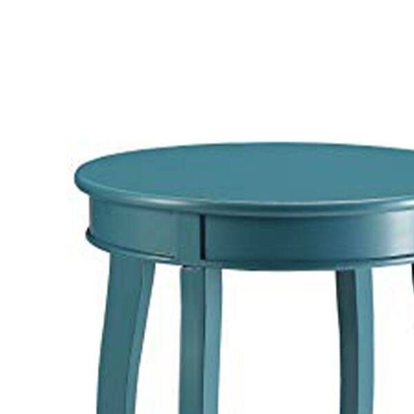 Benjara Affiable 18 In W Teal Blue, Teal Blue End Tables