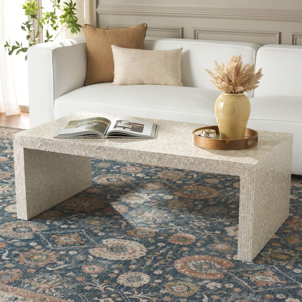 Scarlett 47.6 in. Natural Rectangle Wood Coffee Table