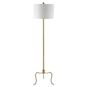 Earie 61 in. Antique Gold Floor Lamp