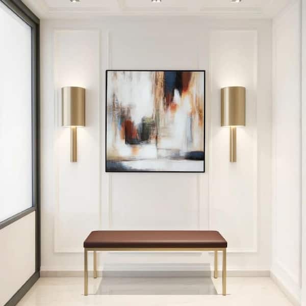 Geonie Framed Acrylic Painting Print Wall Art Decor 39 in. x 39 in.