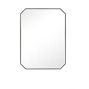 Rohe 30 in. W x 40 in. H Rectangular Framed Wall Mount Bathroom Vanity Mirror in Matte Black