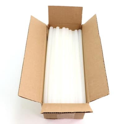 7/16 in. x 10 in. Hot Melt Glue Sticks General Purpose All Temperature Clear 5 lbs. Approximately (94-Sticks)