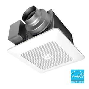 WhisperGreen Select Pick-A-Flow 50/80 or 110 CFM Quiet Exhaust Fan, Flex-Z Fast bracket + dual 4 or 6 in. duct adapter