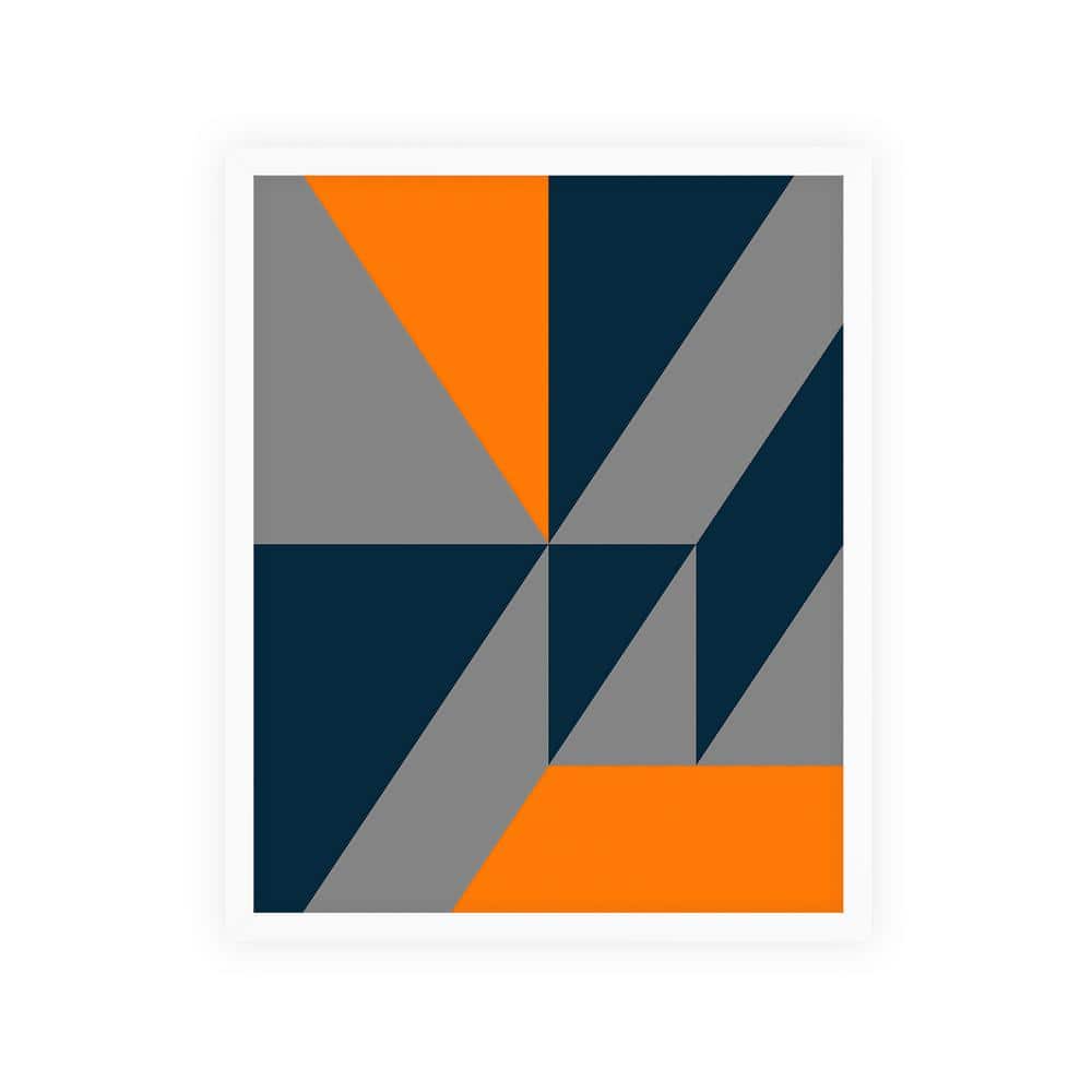 Abstract Lines Collection Framed Abstract Art Print 22 in. x 18 in.