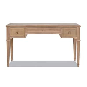 Dauphin 55 in. 3-Drawer Wood Executive Desk