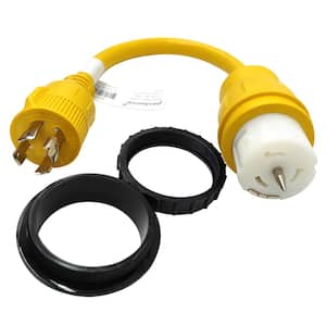 1.5 ft. 30 Amp 125/250-Volt 4-Prong Locking L14-30P Plug to 50 AMP 125/250-Volt SS2-50R(CS6364) Generator Adapter Cord