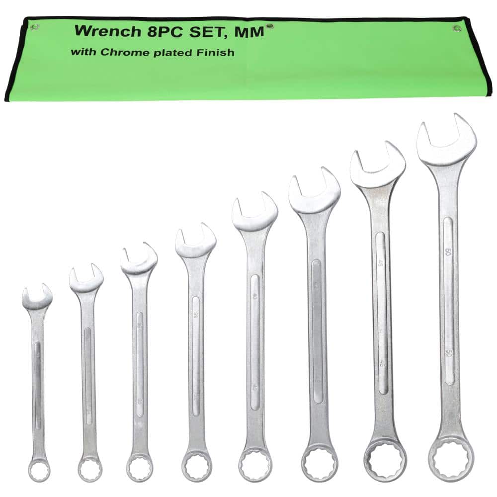 8-Piece Metric Jumbo Combination Wrench Set,Extra Large 33/34/35/36/40/42/46/50mm Chrome-Plated Steel price history on PriceWatchPro