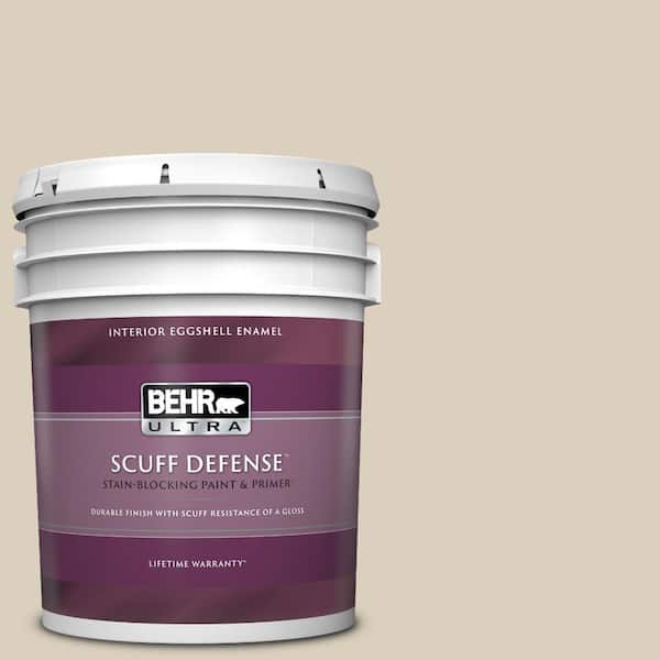 BEHR ULTRA 5 gal. #BWC-25 Sandy Clay Extra Durable Eggshell Enamel Interior Paint & Primer