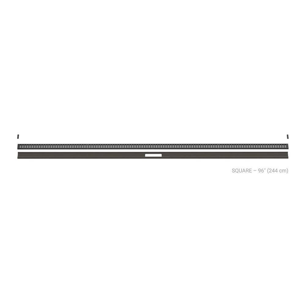 Kerdi-Line-Vario Dark Anthracite 96 in. Square Grate and Channel Floor Installation Kit for Accessory price history on PriceWatchPro