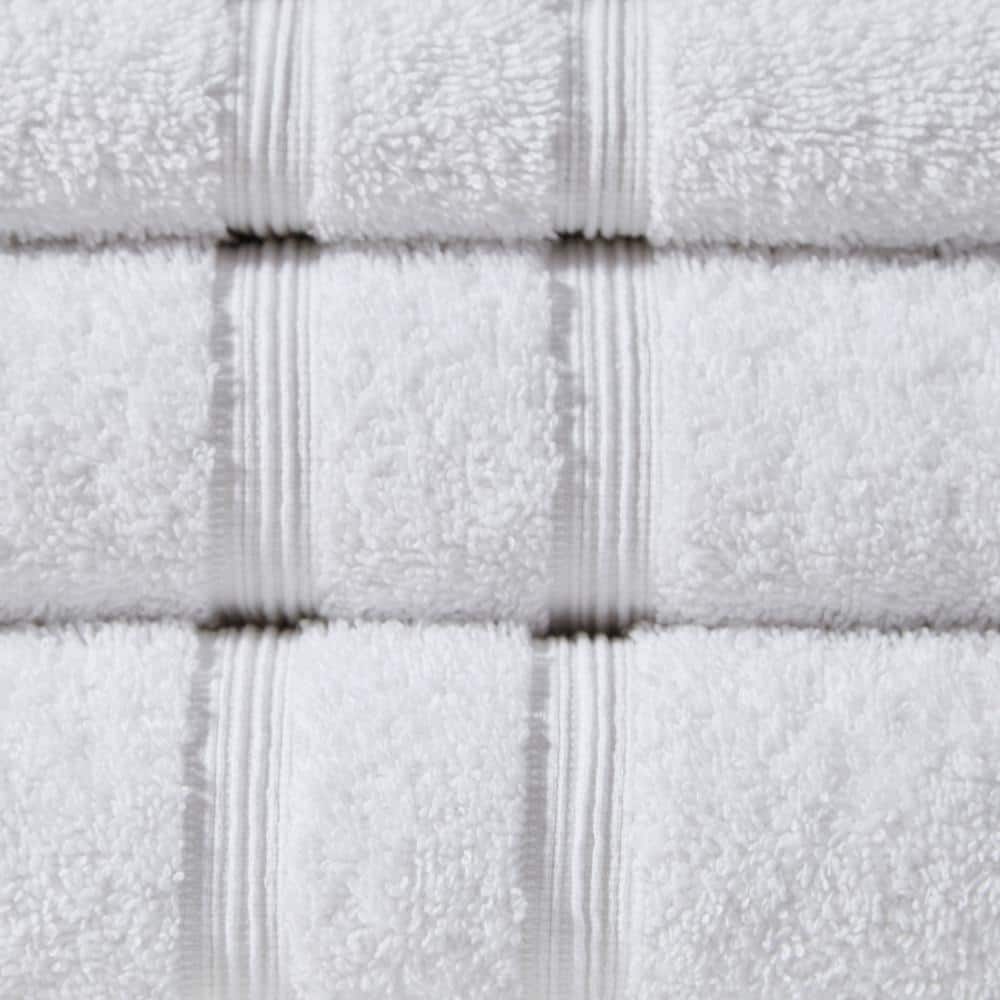 Aegean White Turkish Cotton 6-Piece Towel Set
