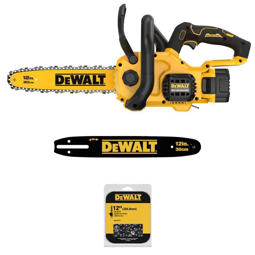 20V MAX Lithium-Ion 12in. Cordless Battery Powered Chainsaw Kit with 5 Ah Battery, Charger, 12 in. 45 Link Chain and Bar price history on PriceWatchPro
