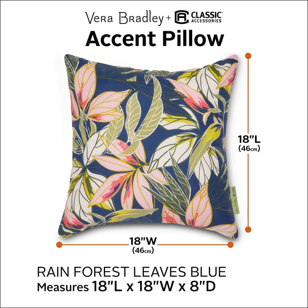 Vera Bradley Island Outdoor Square Pillow Cover & Insert