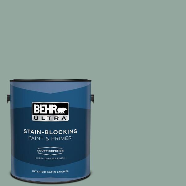 BEHR ULTRA 1 gal. #PPU12-05 Lotus Leaf Extra Durable Satin Enamel Interior Paint & Primer