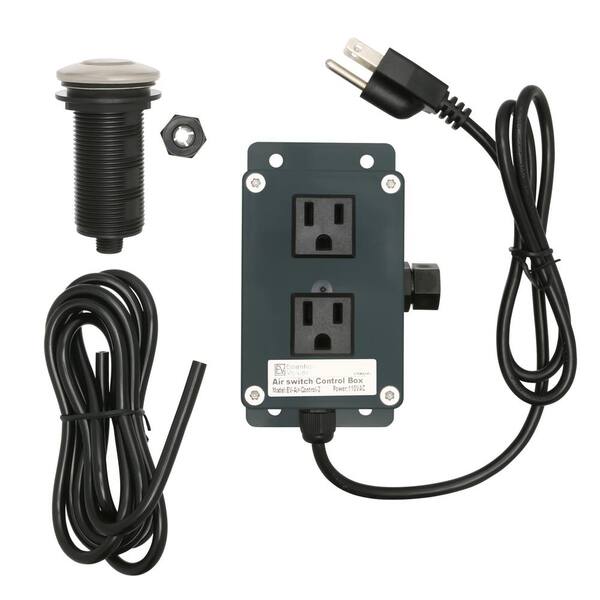 Unbranded Garbage Disposal Air Switch in Brushed Nickel