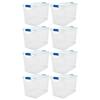 HOMZ 112 qt. Heavy Duty Modular Stackable Storage Containers, Clear, 4-Pack  2 x 3450CLRDC.02pk - The Home Depot