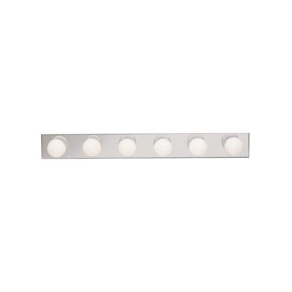 Independence 36 in. 6-Light Chrome Traditional Bathroom Vanity Light