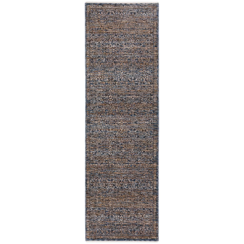 Yarra Vintage Blue 2 ft. 3 in. x 7 ft. 10 in. Runner Rug