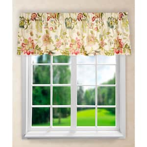 Brissac 15 in. L Polyester Tailored Valance in Red