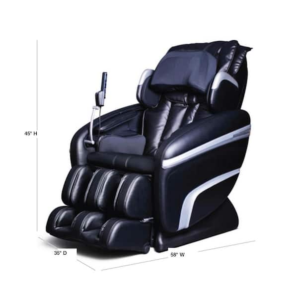 Titan Osaki Black Faux Leather, Black Faux Leather Massage Chair