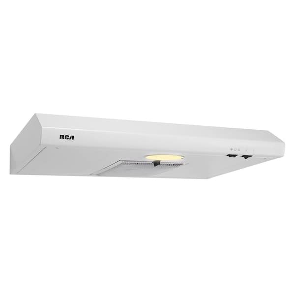 30 in. Century Collection Ductless 160 CFM Under Cabinet Range Hood, Reusable Filter, Light, White