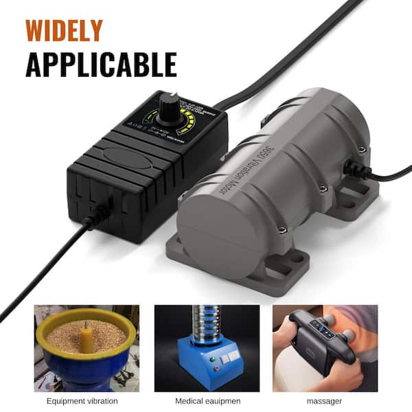massage vibration motor Vrbgify Electric Vibration Motor DC 12V 3800RPM Carbon Brush Adjustable Power Supply for Massage Chair Bed Sieve main image 0