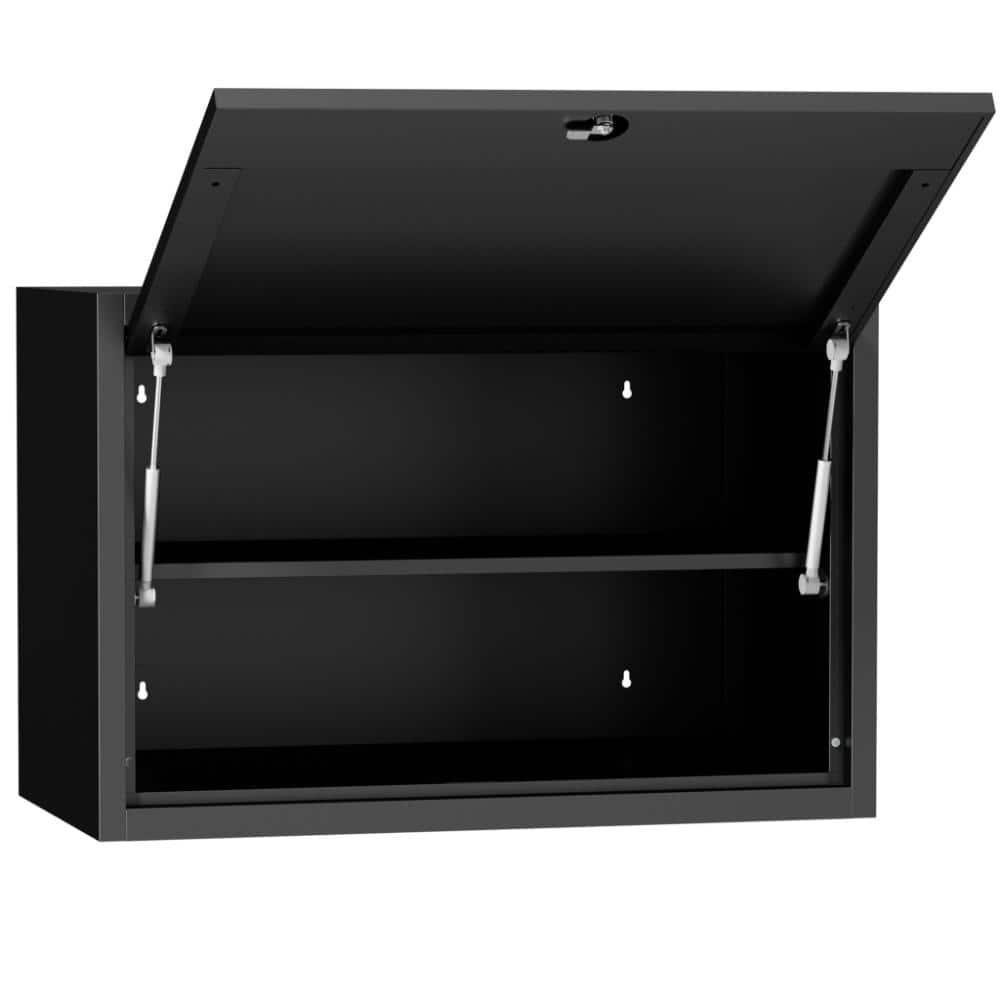 29.6 in. W x 15.8 in. D x 19.7 in. H Metal Wall Mounted Tool Storage Cabinet in Black price history on PriceWatchPro