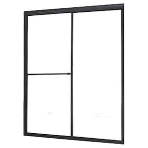Tides 44 in. to 48 in. x 70 in. H Framed Sliding Shower Door in Oil Rubbed Bronze and Clear Glass